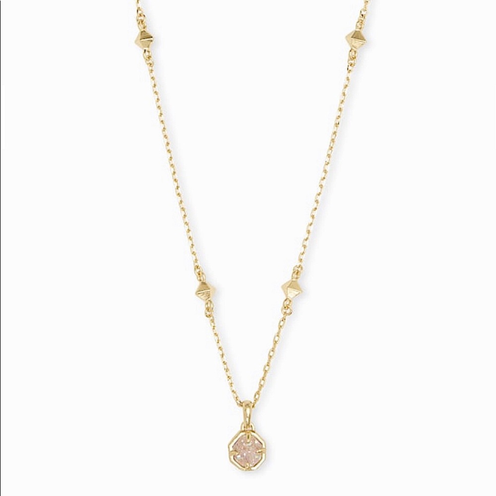 (NWT) KENDRA SCOTT Drusy Pendant Necklace (Gold)